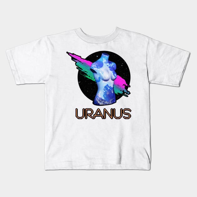 Heavenly Bodies - Uranus Kids T-Shirt by Leroy Binks